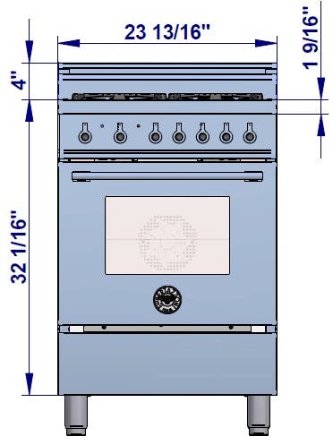 Bertazzoni X244GGVX Natural Gas