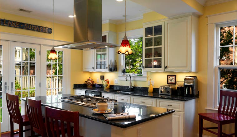 Faber DIAMIS36SS 36" Diamante Isola Island Chimney Hood