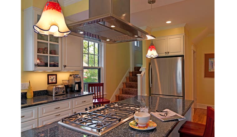 Faber DIAMIS36SS 36" Diamante Isola Island Chimney Hood