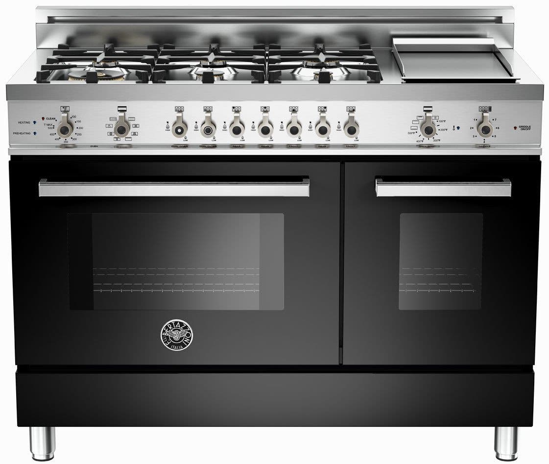 Bertazzoni PRO486GDFSNE Black, Natural Gas