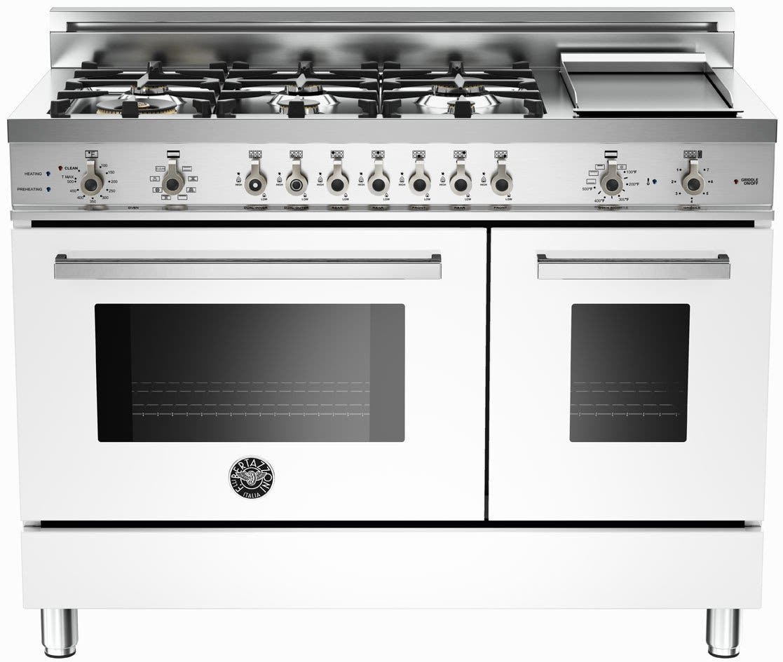 Bertazzoni PRO486GDFSBI White, Natural Gas