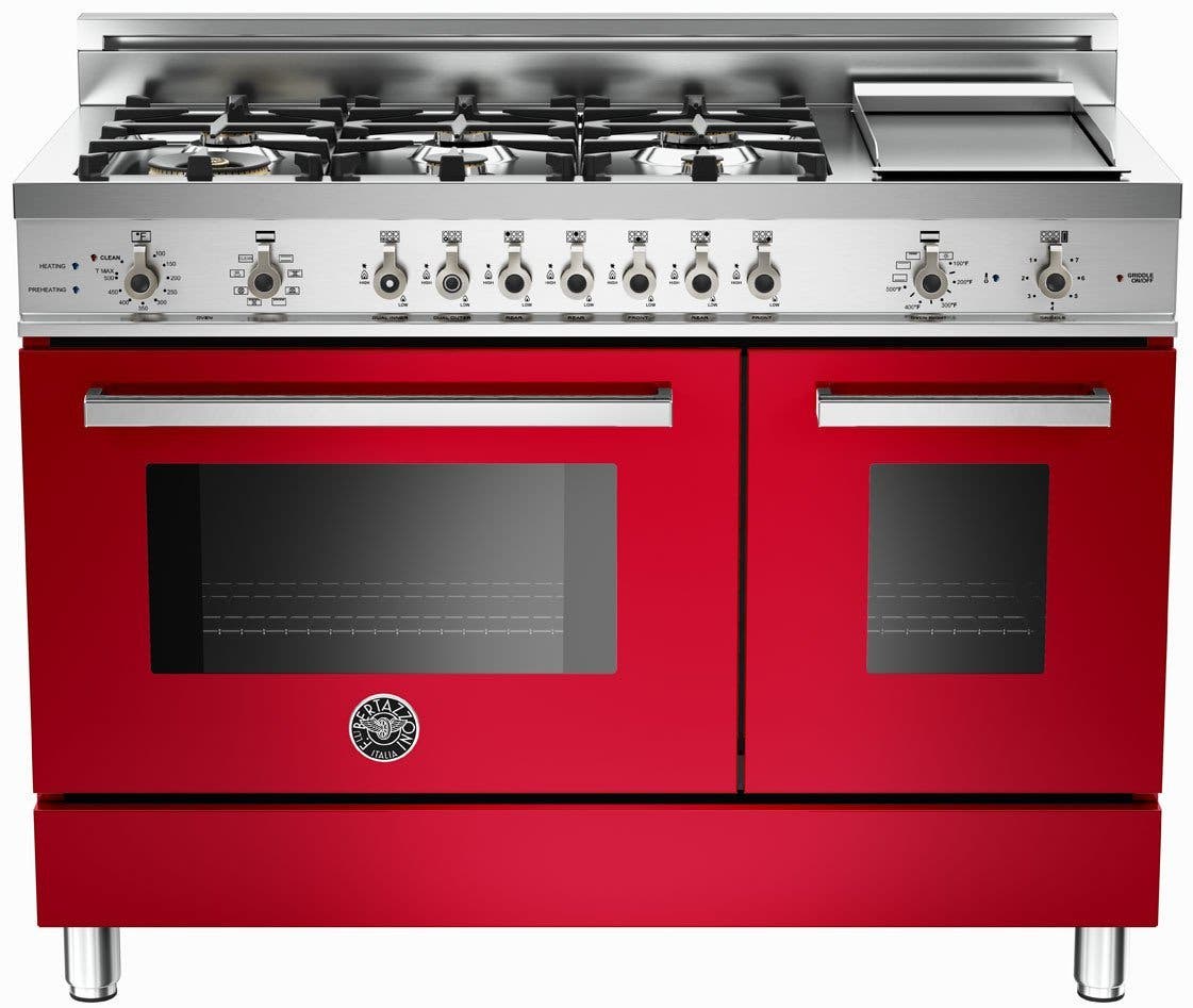 Bertazzoni PRO486GDFSRO Red, Natural Gas