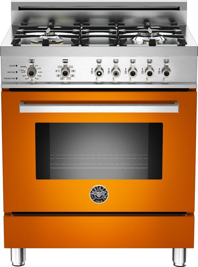 Bertazzoni PRO304DFSAR Orange, Natural Gas