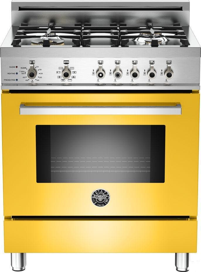 Bertazzoni PRO304DFSGI Yellow, Natural Gas