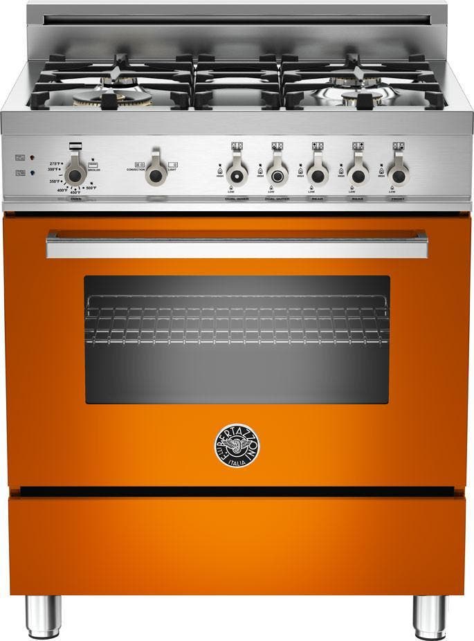 Bertazzoni PRO304GASAR Orange, Natural Gas