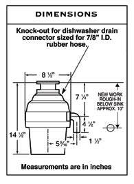 Waste King 9950 3/4 HP Continuous Feed Waste Disposer