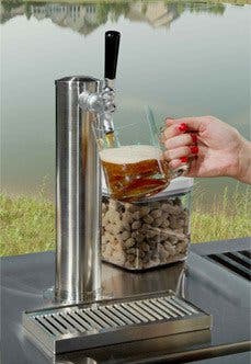 Marvel 6OHKTSSXBLR 24" Outdoor Half Keg Draft Beer Dispenser