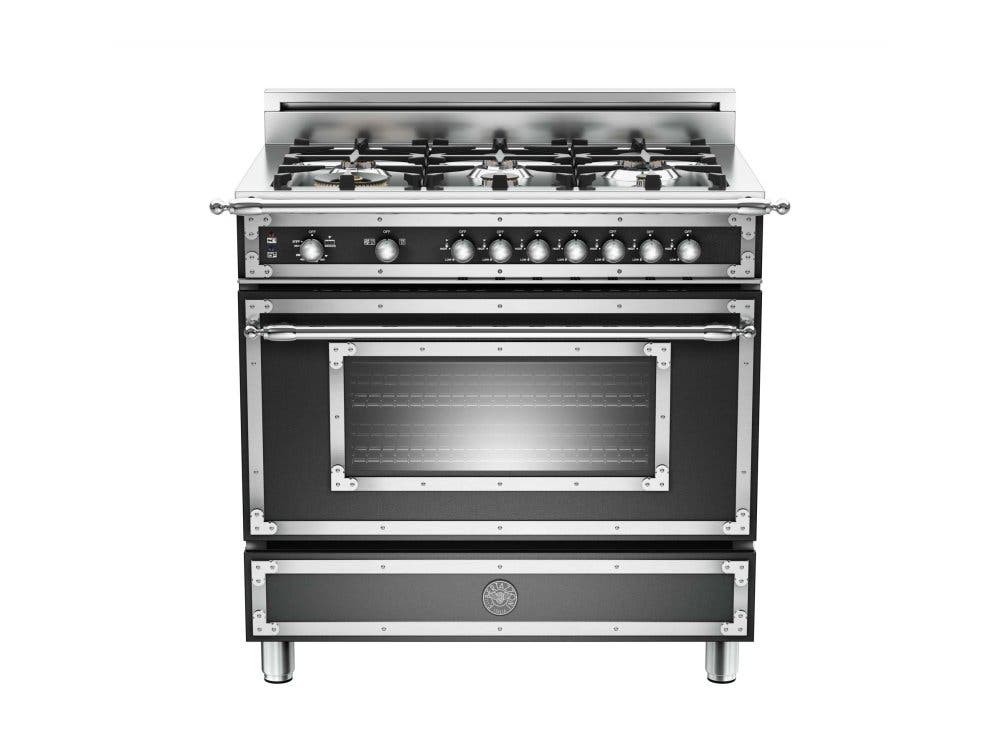 Bertazzoni HER366GASNE Matte Black, Natural Gas