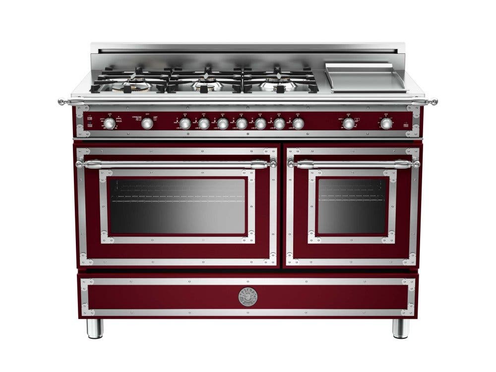 Bertazzoni HER486GGASVI Matte Red Wine, Natural Gas