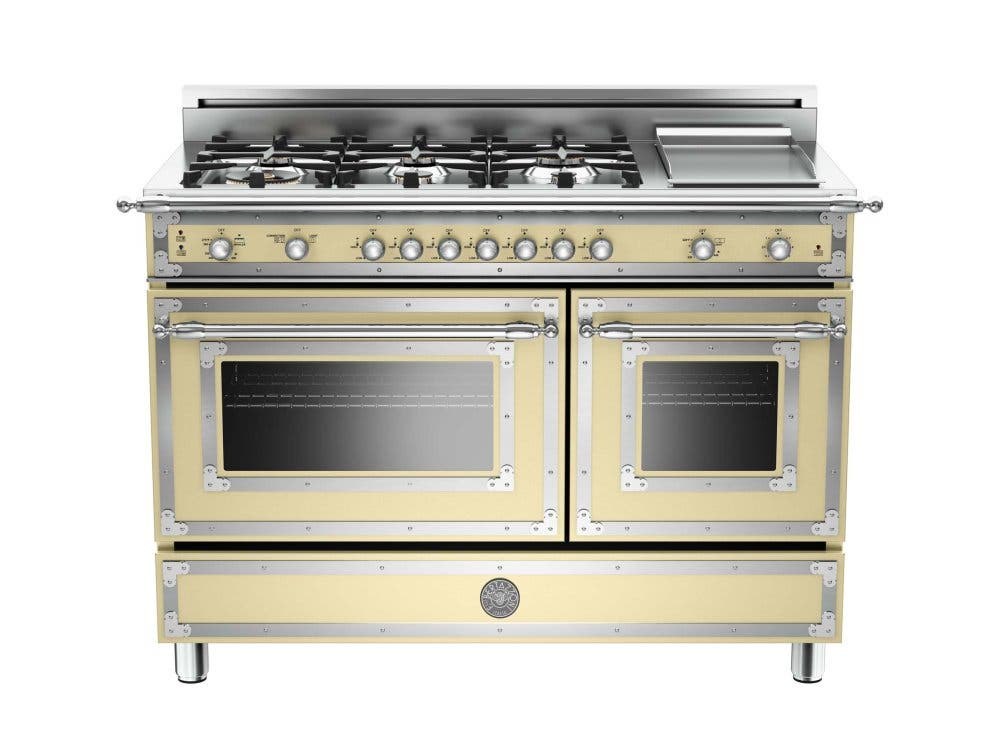 Bertazzoni HER486GGASCR Matte Cream, Natural Gas