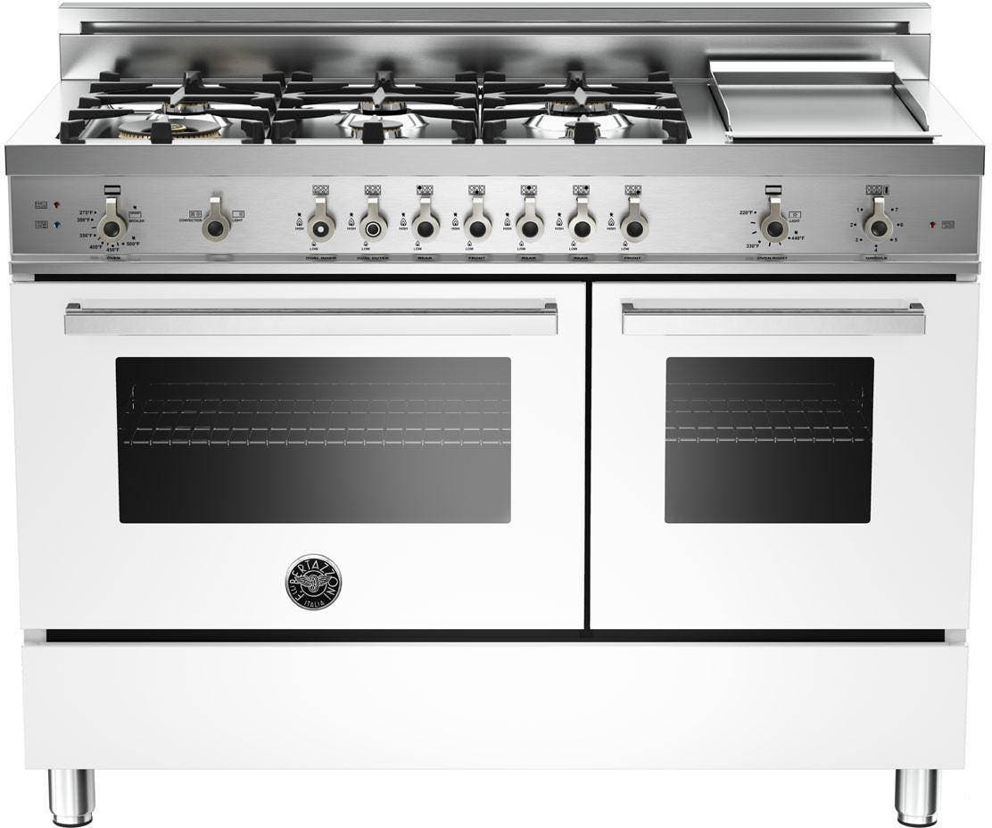 Bertazzoni PRO486GGASBI White, Natural Gas