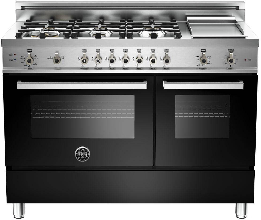 Bertazzoni PRO486GGASNE Black, Natural Gas