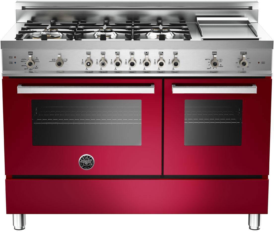 Bertazzoni PRO486GGASVI Red Wine, Natural Gas