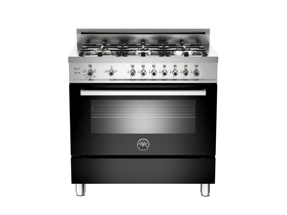 Bertazzoni PRO366GASNE Black, Natural Gas