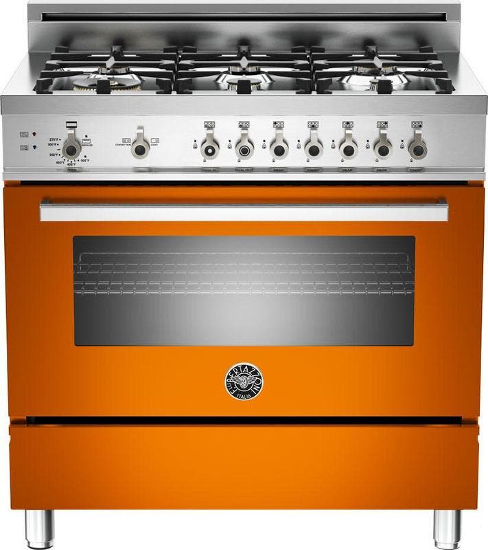 Bertazzoni PRO366GASAR Orange, Natural Gas