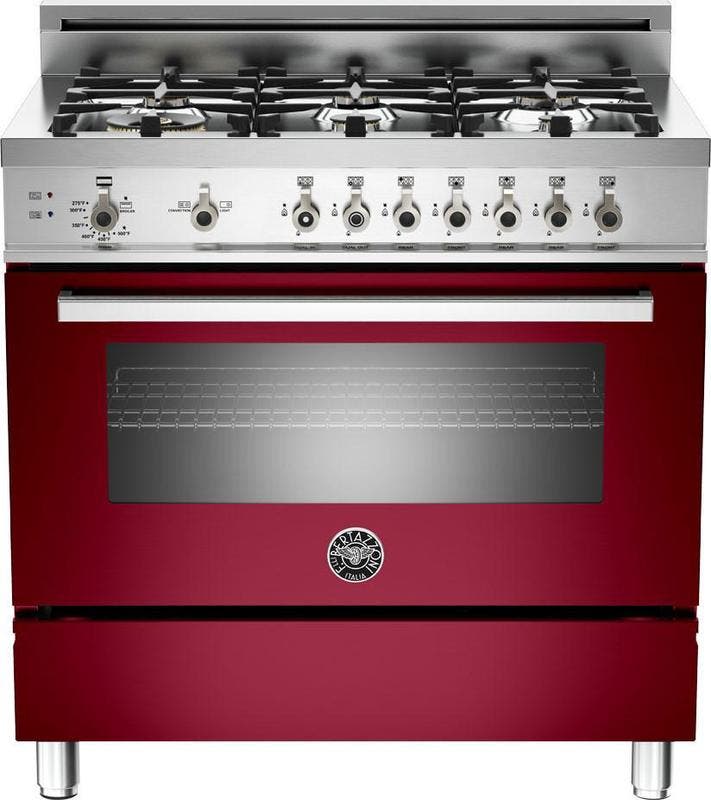 Bertazzoni PRO366GASVI Red Wine, Natural Gas
