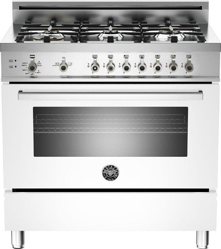 Bertazzoni PRO366GASBI White, Natural Gas