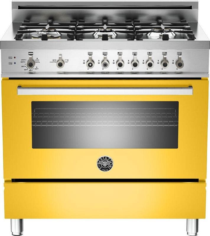 Bertazzoni PRO366GASGI Yellow, Natural Gas