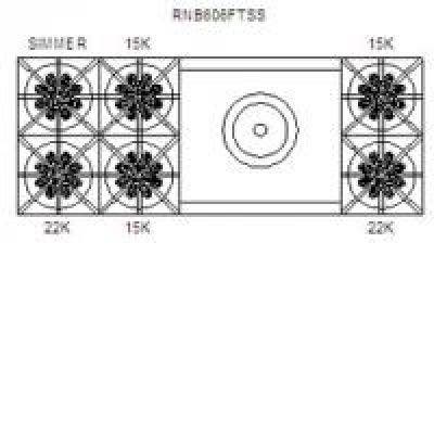 Bluestar RNB606FTBV1 Stainless Steel
