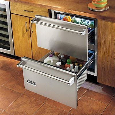 Viking VRDI1240DSS 24" Undercounter Double Drawer Refrigerator
