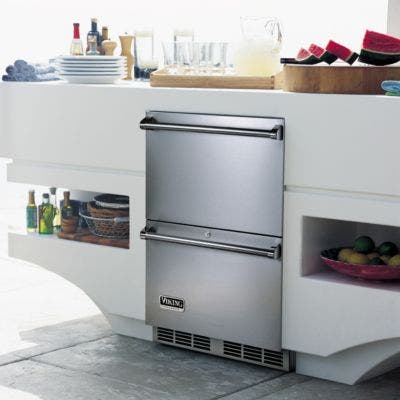 Viking VRDO1240DSS 24" Outdoor Double Drawer Refrigerator
