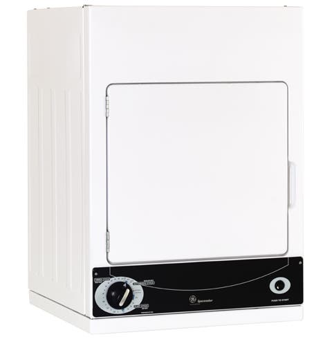 GE DSKS333ECWH White with Black Control Panel