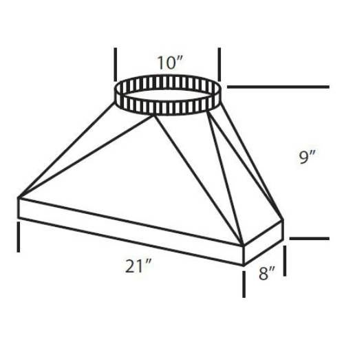 VentAHood VP566 M1200 Transition To 10" Round M1200 Transition