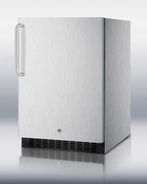 Summit SPR626OSCSSTB Stainless Cabinet with Towel Bar Handle