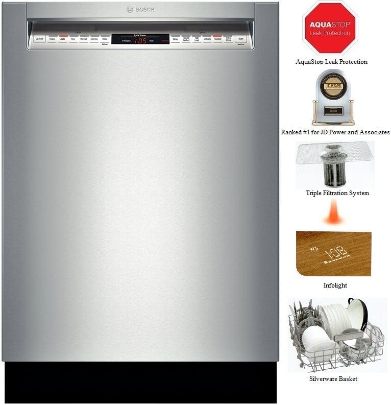 Bosch SHE68TL5UC Stainless Steel