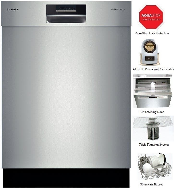 Bosch SHE8PT55UC Stainless Steel