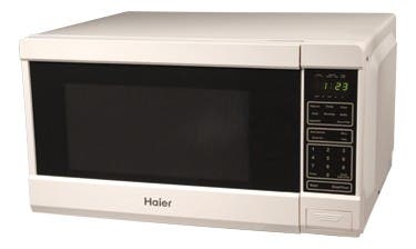 Haier MWM15110TW 1.5 Cu. Ft./1100 Watts Power Push Button Door Micr...