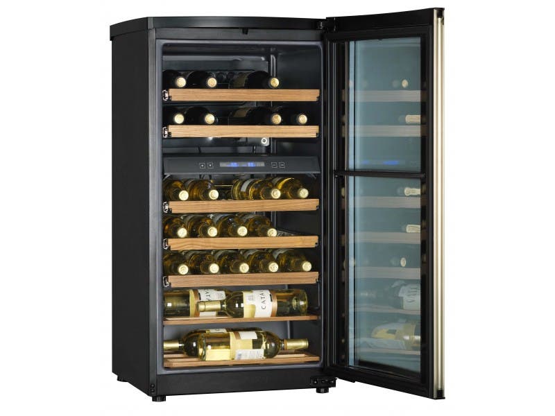Haier HVZ040ABH 40 Bottle Capacity Dual-Zone Wine Cooler