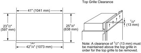 Thermador T42BR810NS 42" Built-in Side by Side Refrigerator