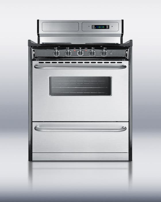Summit TEM230BKWY Black Stainless Steel
