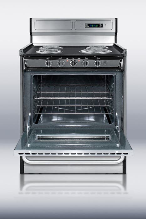 Summit TEM230BKWY Black Stainless Steel