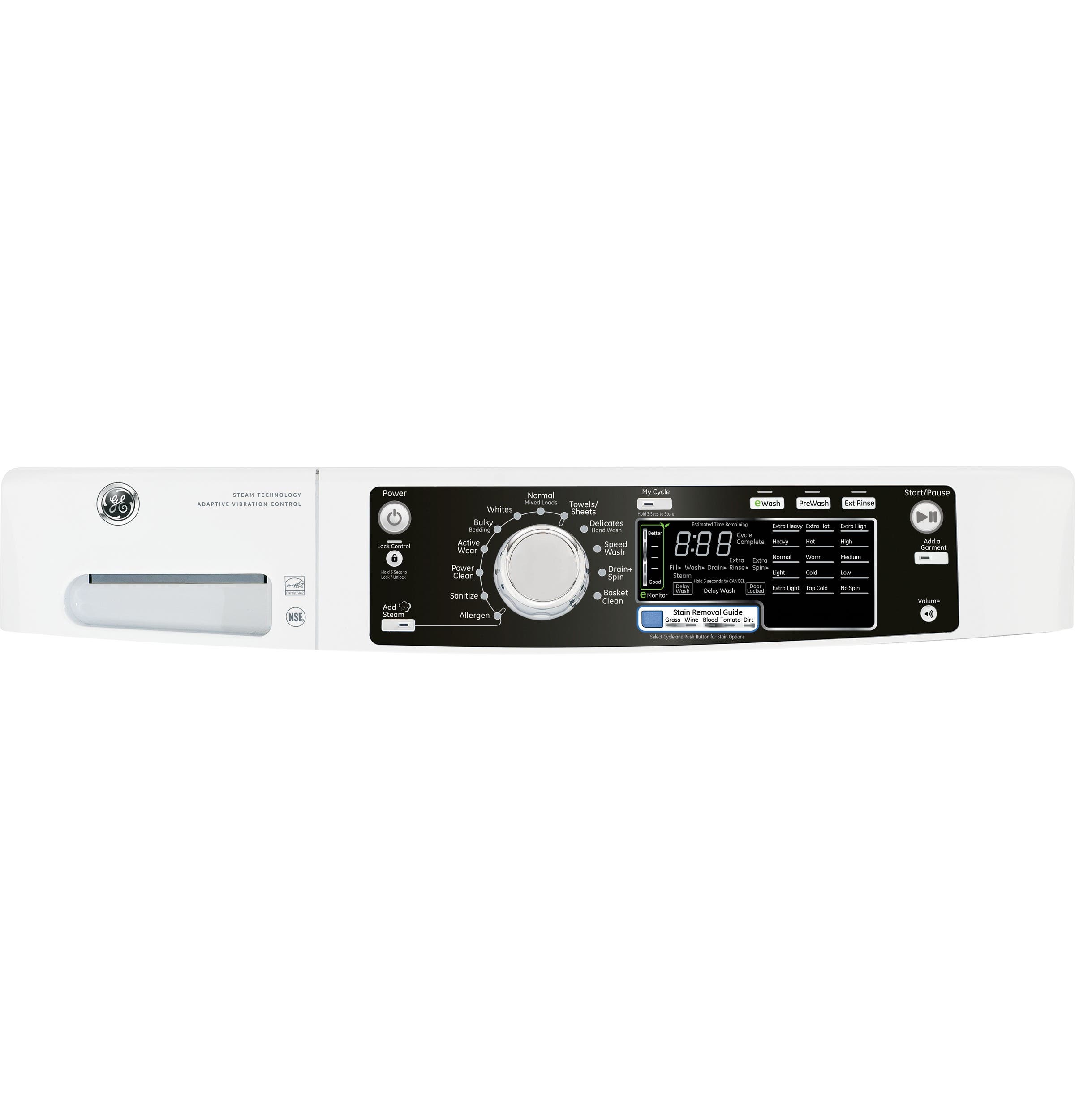 GE GFWS2600FWW White