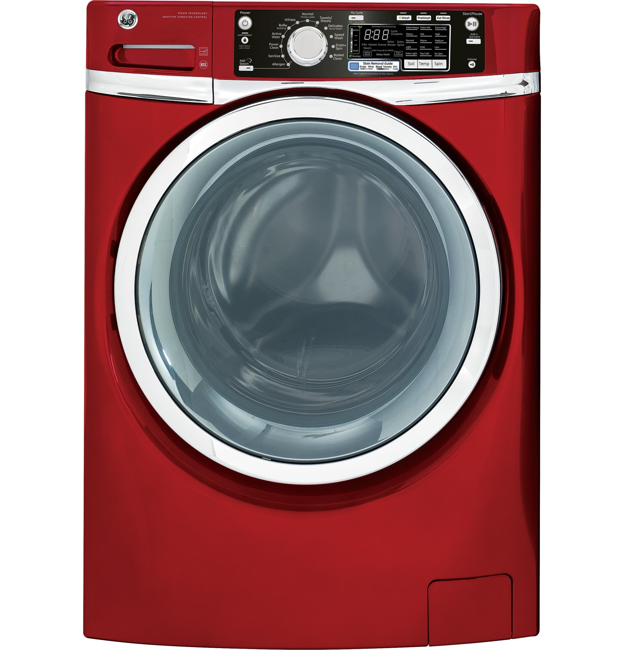 GE GFWS2605FRR Red
