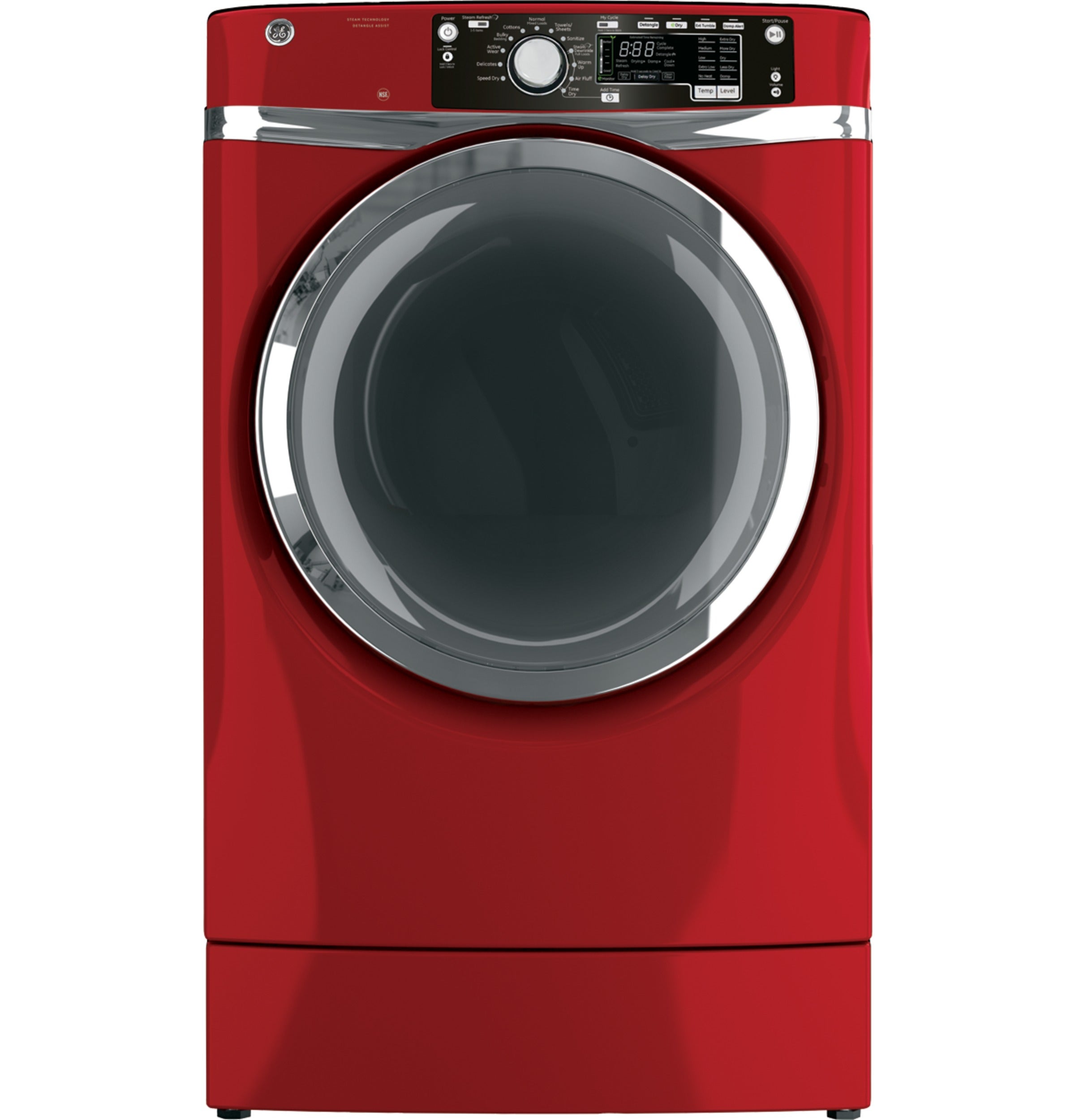 GE GFDR485GFRR 28 Inch 8.3 cu. ft. Gas Dryer with 12 Dry Cycles, 5