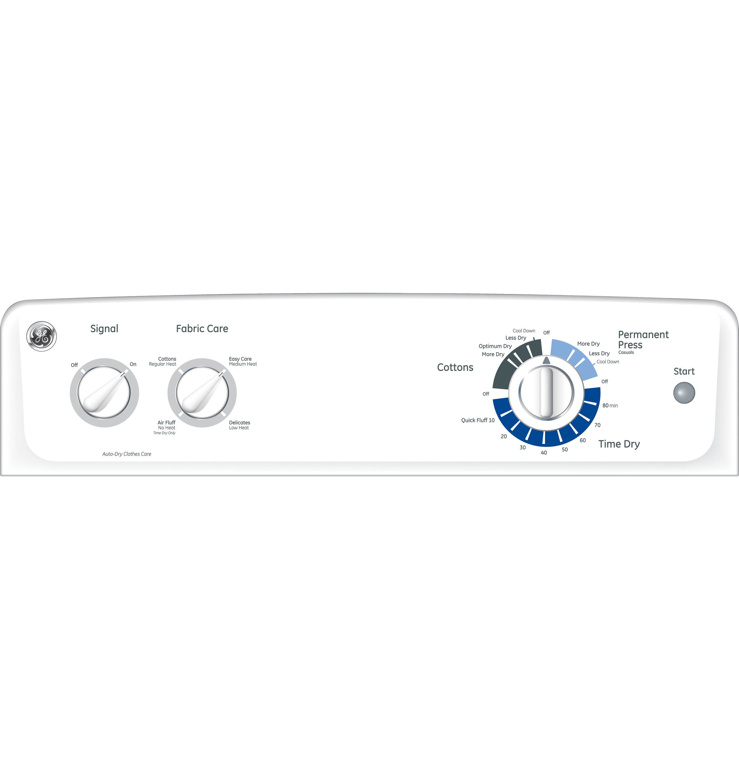 GE GTDP220EFWW White
