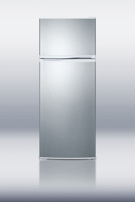 Summit FF1062WSS Stainless Steel, White Cabinet
