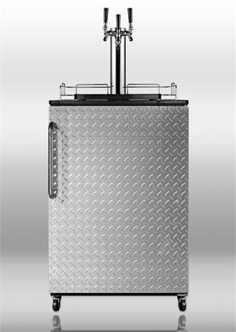 Summit SBC490BIDPLTRIPLE 24" 6.4 cu. ft. Capacity Beer Dispenser