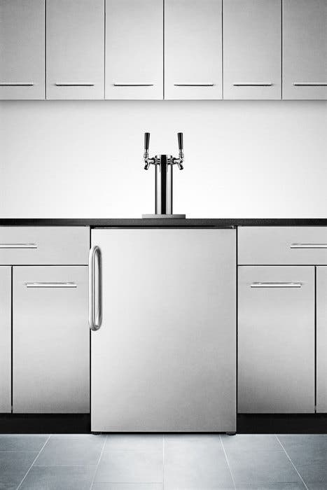 Summit SBC490BI7SSTBTWIN Stainless Steel
