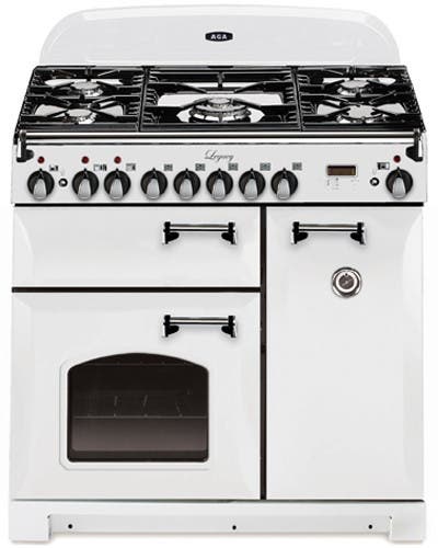 AGA ALEBS36DFCDVWT Vintage White with Cathedral Door