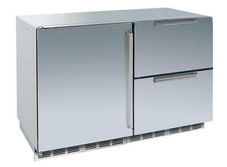 Perlick HP48FRS1L5 Left Hinge Stainless Solid Door / Stainless Drawer