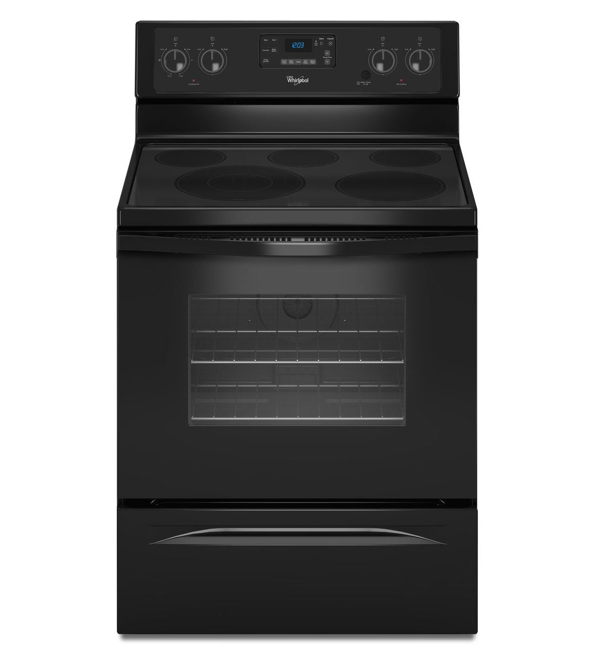 Whirlpool WFE525C0BB30" Freestanding Electric Range with 5 Smoothop...