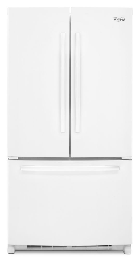 Whirlpool WRF535SMBW White 36inch Wide French Door Refrigerator With...