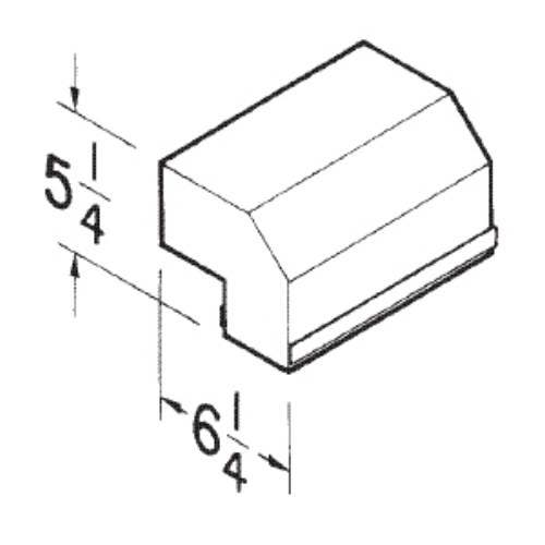 Broan 428 3 1/4" x 10" Vertical Elbow