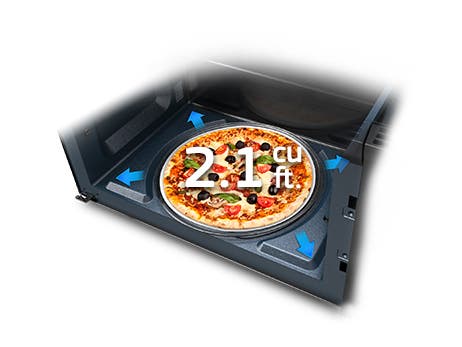 Samsung ME21F606MJT 2.1 cu. ft. Over-the-Range Microwave Oven