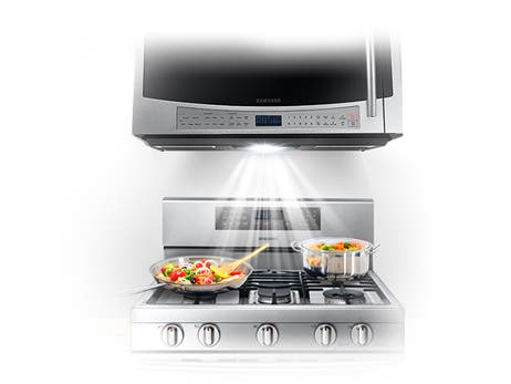 Samsung ME21F606MJT 2.1 cu. ft. Over-the-Range Microwave Oven