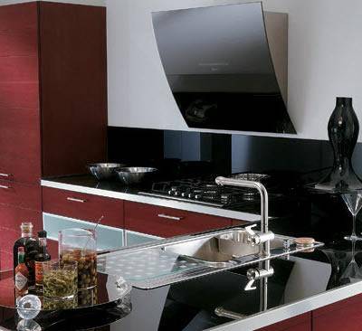 Faber 1100166583 36 Inch Mirror Wall Mount Chimney Range Hood